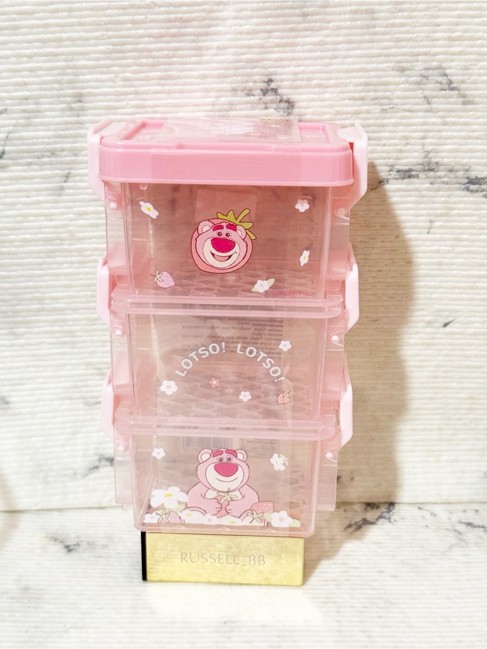 Disney Lotso Stackable Mini Storage Organizer 3 Layer